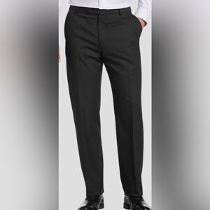 Pronto Uomo Platinum Solid Black Dress Pants